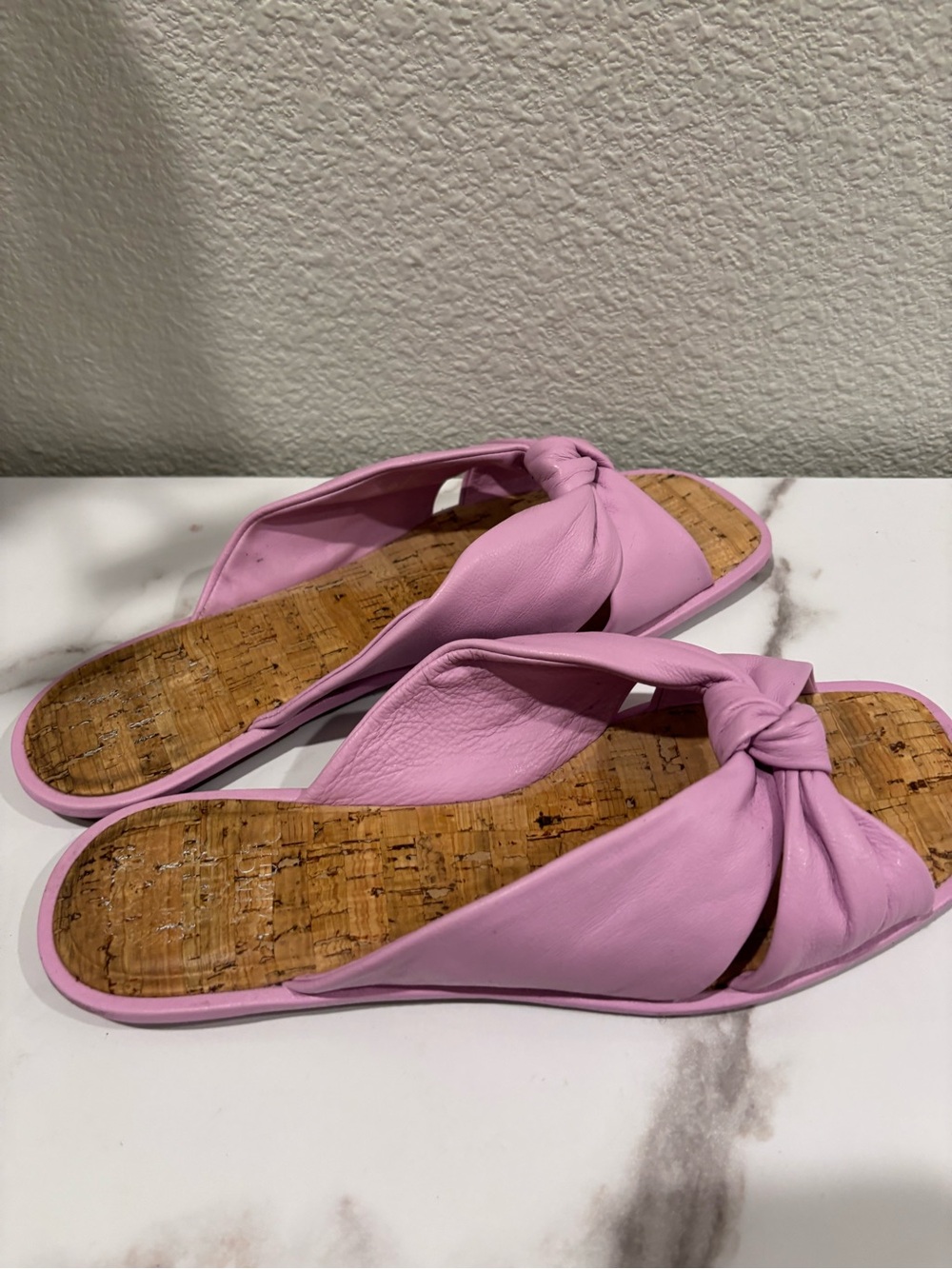 Vince Camuto Lilac Knot Slide Sandals - Picture 2 of 6
